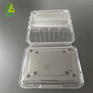 Barquette à fruits jetable en plastique PET transparent 500g 17,8x14x8cm, emballage pour fraises traitées sous blister, usage agricole, logo personnalisé - Product Image 5