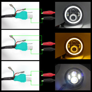 Phares <span class=keywords><strong>avant</strong></span> LED ronds de 7 pouces, type 4x4, accessoires de voiture, 2 pièces - Product Image 4