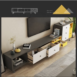 Meubles de rangement agrandissement de la poitrine, <span class=keywords><strong>meuble</strong></span> <span class=keywords><strong>tv</strong></span> moderne coloré, vitrine, ensembles de table basse - Product Image 2
