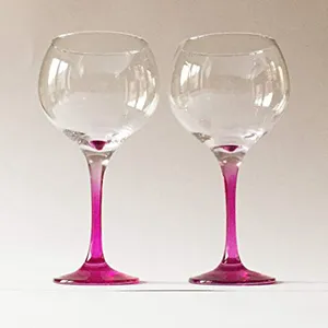 Large Classic 19oz 540ml Long Stem Crystal Red Wine Balloon Goblet Cup Set Gin Glass