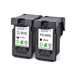 핫 세일 Baisine Premium 잉크젯 Printer Ink Cartridge PG 540XL ecr CL 541XL (High) 저 (Yield Vivid Color Ink Cartridge PG-540XL CL-541XL