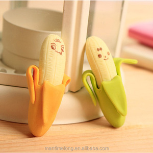 Goma de borrar con forma de plátano y fruta para estudiantes, goma de borrar creativa, papelería de oficina para aprendizaje - Product Image 4