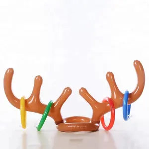 HOGE Inflatable hat Antler Shaped Ring Toss Christmas Holiday Party Game