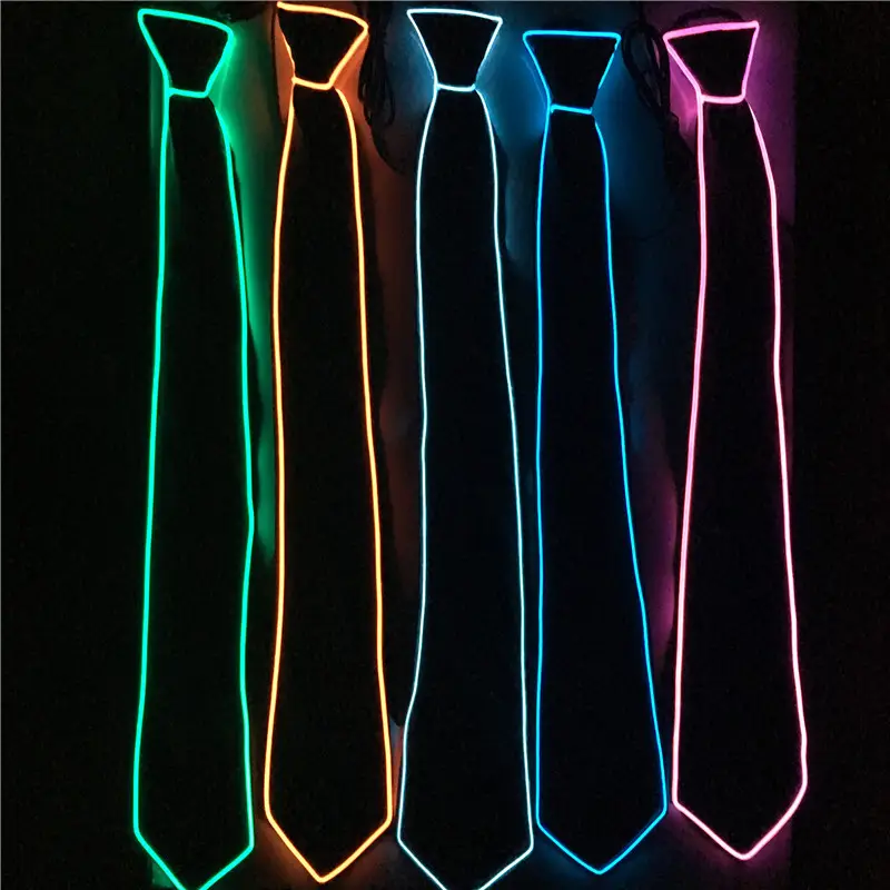 2017 flashing party music activated light up tie