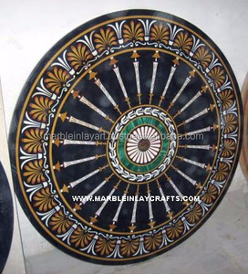 Unique Incrustation En Marbre Table Top - Product Image 1