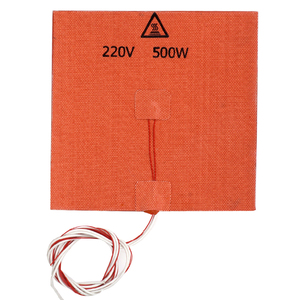 De silicona de 200X200mm 220 V 500 W con termistor y 3 M adhesivo para cubo <span class=keywords><strong>Prusa</strong></span> <span class=keywords><strong>i3</strong></span> 3D impresora de calor del calentador de cama - Product Image 4