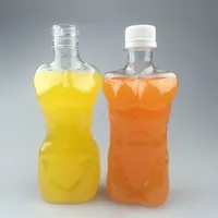 New 300ml feminino masculino 12 corpo em forma ANIMAL de ESTIMAÇÃO beber garrafas de plástico garrafas de plástico oz