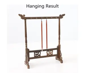 Chinese writing&painting brushes holder hanging shelf calligraphy brushes rack