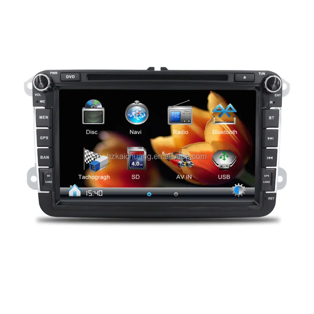2Din Auto Lettore DVD GPS Audio Stereo Sistema GPS per Volkswagen passat e golf 5 con Touch Screen da 8 pollici