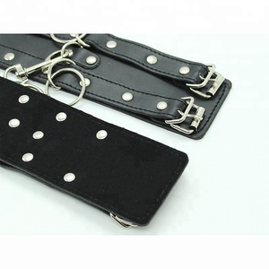 Prix de gros Menottes <span class=keywords><strong>en</strong></span> cuir pour couples BDSM Sexy Bondage Gear Fétiche Menottes de retenue pour l'intimité - Product Image 5