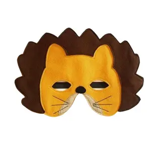 <span class=keywords><strong>Maschera</strong></span> per il viso in feltro di <span class=keywords><strong>leone</strong></span> <span class=keywords><strong>maschera</strong></span> per animali DRESS UP COSTUME fingere di giocare con la <span class=keywords><strong>maschera</strong></span> per bambini di HALLOWEEN - Product Image 1