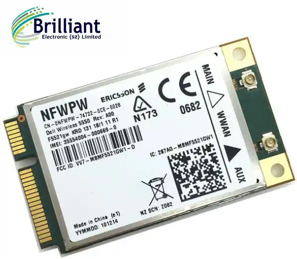 Wireless Adapter Karte für Entriegelt DELL 5550 DW5550 Ericsson F5521gw 3g WWAN WCDMA HSPA GSM GPRS Mobile Breitband GPS PCI-E