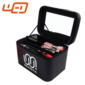 Gran Capacidad profesional Negro Maquillaje Belleza Bolsa de Cosméticos de PVC Transparente Para Layies - Product Image 1