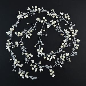Diadema decorativa <span class=keywords><strong>para</strong></span> boda, <span class=keywords><strong>accesorios</strong></span> <span class=keywords><strong>para</strong></span> <span class=keywords><strong>el</strong></span> cabello <span class=keywords><strong>de</strong></span> vid <span class=keywords><strong>para</strong></span> novias y damas <span class=keywords><strong>de</strong></span> honor - Product Image 5