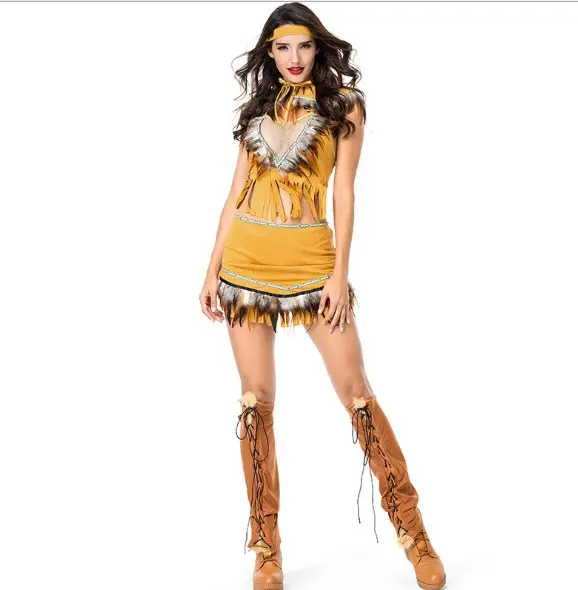Sexy Halloween Party Indigenous Girl Cosplay Costume