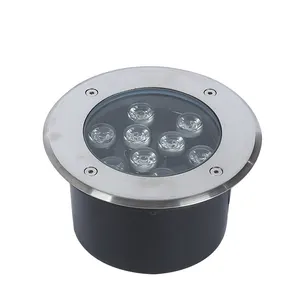 กันน้ํา IP66 DC12V 9W 1W LED โคมไฟใต้ดินแสงสีขาวอบอุ่น led ฝังไฟสวนภูมิทัศน์ LED ไฟใต้ดิน