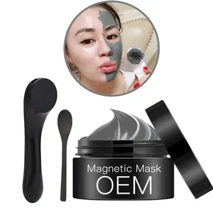 Masker Wajah Lumpur Tanah Liat Magnetik, Pemutih Awet Muda Detoks Mineral Pembersih Kaya Magnet