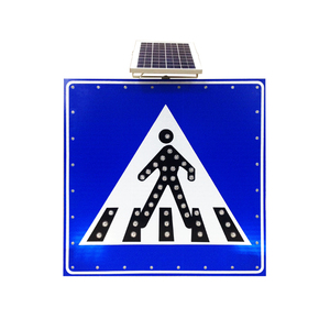 An Toàn Đường Bộ Nhôm Năng Lượng Mặt Trời <span class=keywords><strong>Led</strong></span> Tín Hiệu Giao Thông Cho Người Đi Bộ Qua Dấu Hiệu - Product Image 1