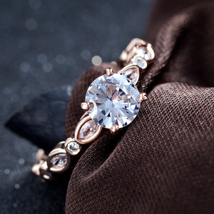 2018 Zircon piedra principal y la boda bandas o anillos tipo anillos de boda 18 K - Product Image 5