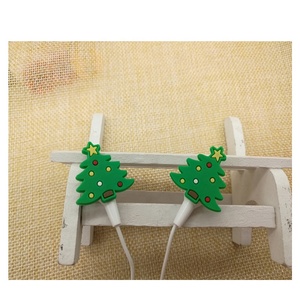 En vedette portable arbre De Noël enfants écouteurs avec 2D PVC design - Product Image 1