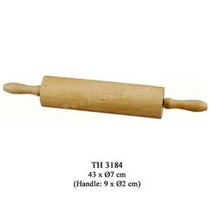 Wooden rolling pin / Wooden kitchenware tool in Vietnam (TH 3184)