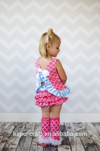 del algodón hermosa chevron trajes <span class=keywords><strong>de</strong></span> niña chica <span class=keywords><strong>de</strong></span> oscilación superior bloomer conjunto - Product Image 1
