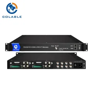 Professionele Satellietontvanger Ird 8 * DVB-S2 Naar Catv Decodermodulator Met Cam/Ci Col5441ce