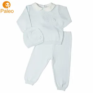 Factory OEM Newest spring autumn cotton knitted infant set Baby Winter Clothes Baby Clothing Sets