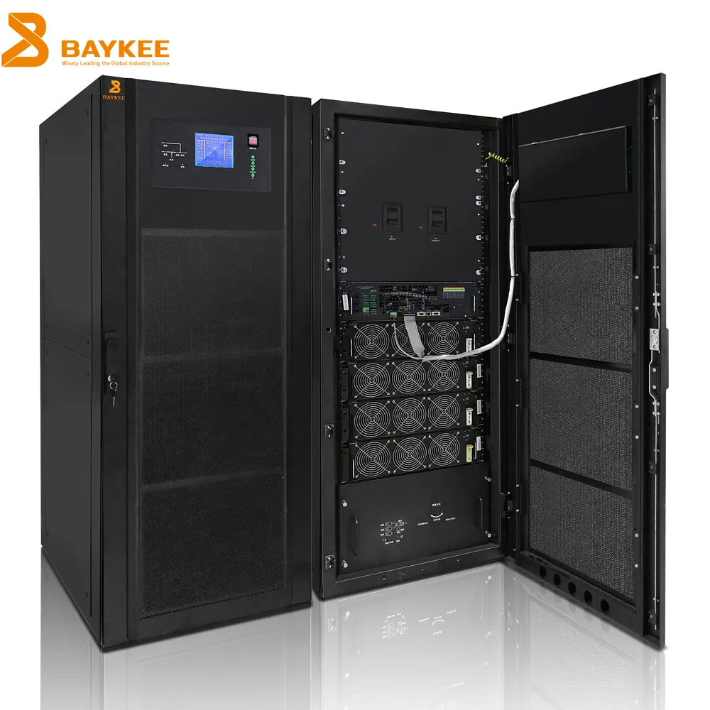 Baykee 30 kva/160kva/200kva/520kva üç fazlı online dc modüler trafo ups