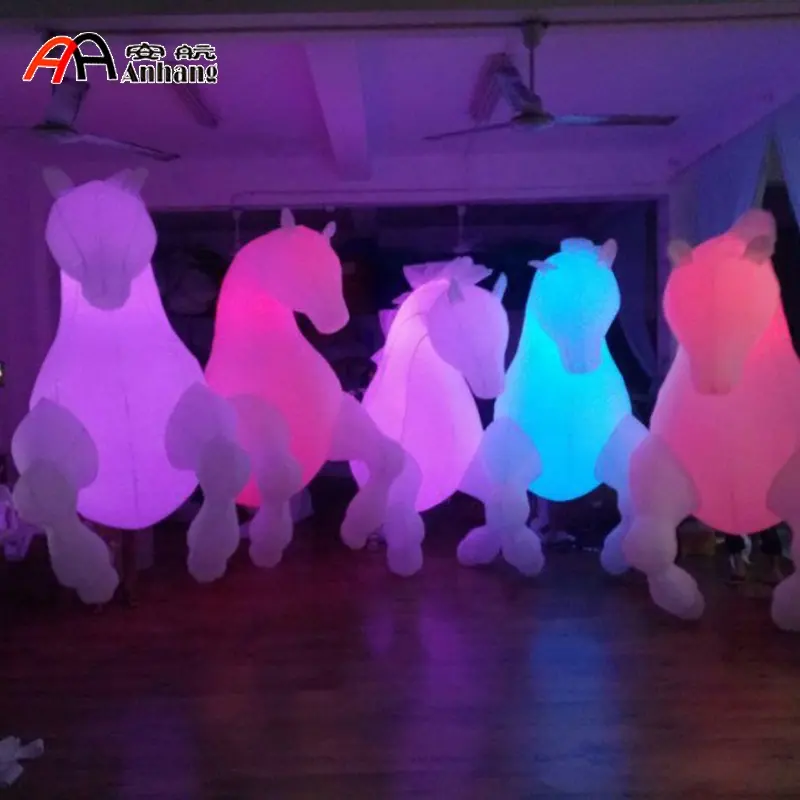 Inflatable horse costume for jumping inflatable horse riding for parade