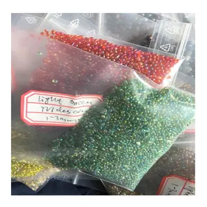 China wholesale market clear round glass drop beads for decorating