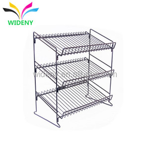 3-Tier Home phòng ngủ lưu trữ hiển thị Kệ trượt dây kim loại kệ - Product Image 2