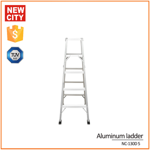 Scala pieghevole A <span class=keywords><strong>doppio</strong></span> gradino laterale in alluminio per uso domestico scala pieghevole in alluminio con telaio A scala larga A 5 gradini - Product Image 4