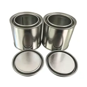 油漆250毫升0.25L圆形金属锡罐容器包装用于化学油胶使用