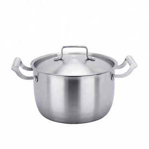 Yeni varış 3 adet/takım 122/24/26cm mutfak paslanmaz çelik tava tencere - Product Image 4