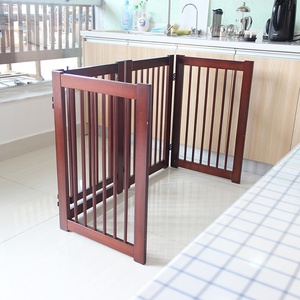 <span class=keywords><strong>En</strong></span> <span class=keywords><strong>bois</strong></span> <span class=keywords><strong>Chien</strong></span> Pliant Porte Clôture Parc D'intérieur Debout De Barrière De Sécurité - Product Image 3