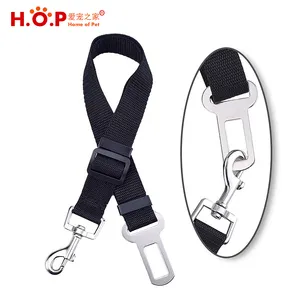 Adjustable Strap Buckle From 13 to 23 Inches Safety Dog Harness Leash Vehicle Pet Car Seat Belts