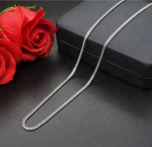 Vente en gros d'usine nouveaux accessoires de mode en acier inoxydable pour femmes, collier de chaîne à baguettes bijoux SSCN--041 - Product Image 2