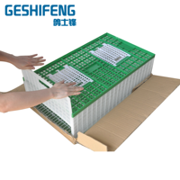 Cage à pigeons pliable en plastique pour l'élevage, avec système de sélection de la marche