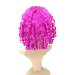 Peluca Rizada Morada para Fiesta de Carnaval MPW-0398, Pelucas Glamour Locks, Peluca Colonial - Product Image 5