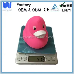 8CM bulk rubber duck pink vinyl bath toy animal plastic duck toy