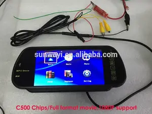 Monitor LCD de 7 pulgadas para espejo retrovisor de coche, con BT, USB, SD, MP5 - Product Image 5
