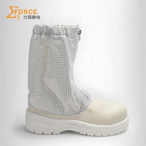 Suela médica de PU, <span class=keywords><strong>rejilla</strong></span> de rayas antiestática, botas de seguridad ESD largas, <span class=keywords><strong>botines</strong></span> ESD para sala limpia, antideslizantes e impermeables - Product Image 3