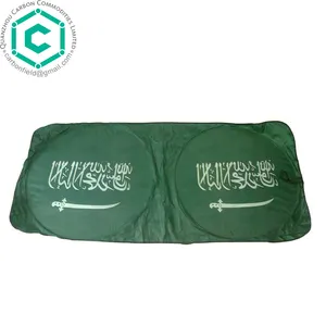 Advertising Foldable Car Sun Shade with Pouch