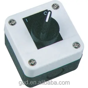 Cngad caixa de interruptor preto padrão de 2 posições, caixa de controle do interruptor (caixa de controle de interruptor de 2 posições)(GB2-B134H29)