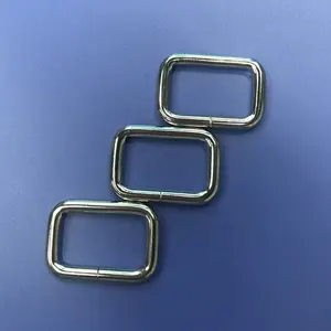 Bag accessory hardware of square ring metal buckles for handbag