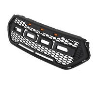 Gril LED pare-chocs supérieur en maille nid d'abeille noir brillant pour Ford Escape Kuga 2017-2019