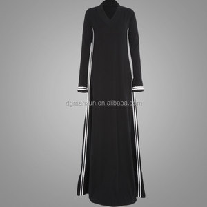 Últimos Productos En <span class=keywords><strong>El</strong></span> Mercado Deportivo Chic Último Abaya Dubai Abaya Burka Diseños Fotos Negro y blanco 2016 - Product Image 3