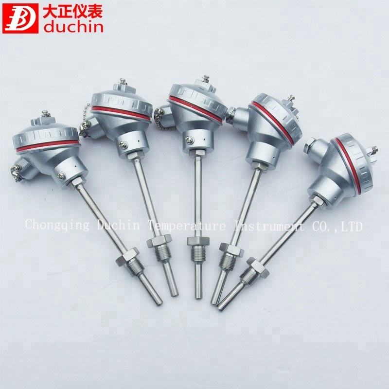 Customizable OEM Threaded Resistance Thermometers Pt100 Process ...