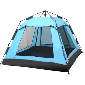 带蚊帐的大型双层便携式野营帐篷